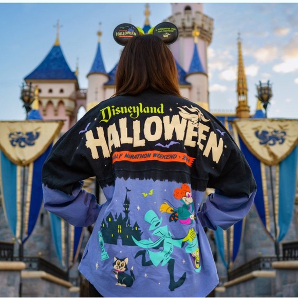 Disney Tops - 2024 Disneyland RunDisney Half Marathon Halloween Spirit Jersey Size XL